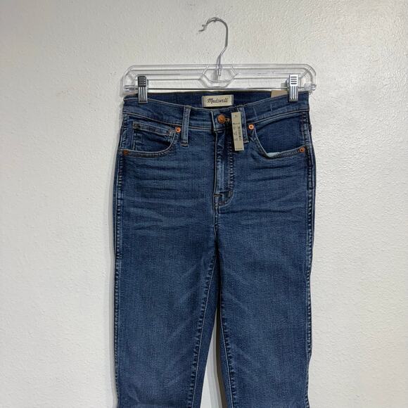 Madewell Blue 10" High-Rise Skinny Jeans Sz 24 NWT - Picture 3 of 13